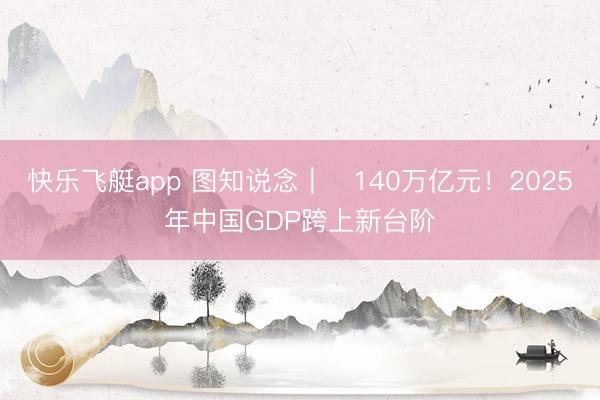 快乐飞艇app 图知说念｜​140万亿元！2025年中国GDP跨上新台阶