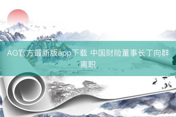 AG官方最新版app下载 中国财险董事长丁向群离职